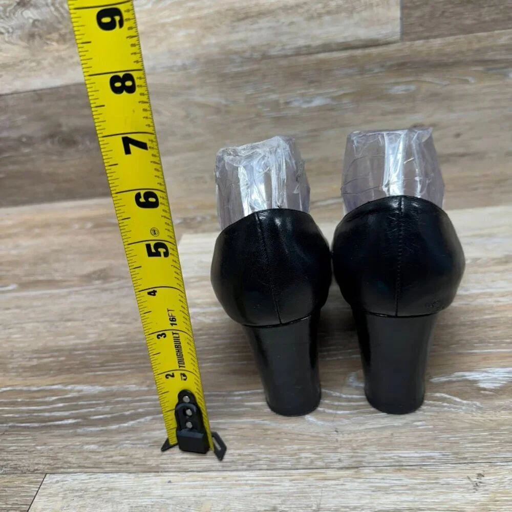 Laura Ashley Black Leather Mary Jane Pumps Women's (See Pictures for Sizing)